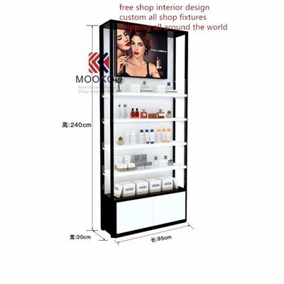 Display in vetro Profumi para per duty free shop