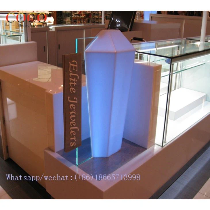 Commercial Furniture Kiosk Design For Jewelry Display In Shopping Mall