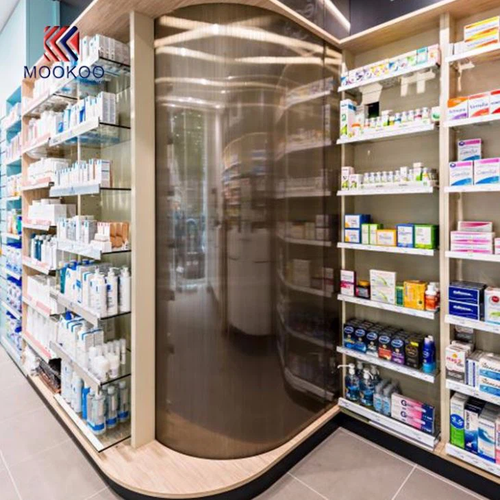 Customized Retail Pharmacy Shop Interior Display Design