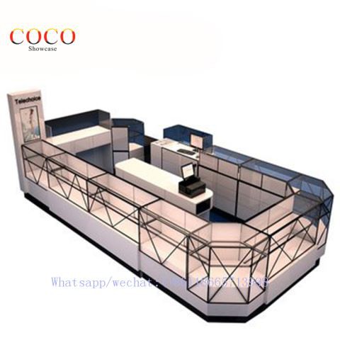 Chiosco di gioielli in vetro