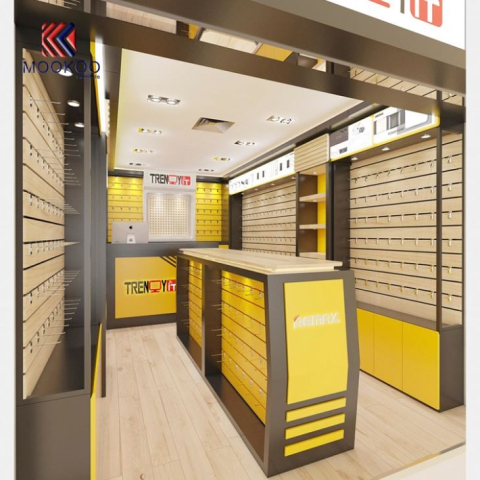 Vetrina mobili negozio di telefono di fascia alta