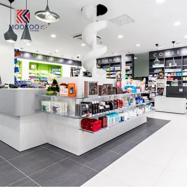 Mobilia dell'esposizione della medicina del legno del MDF