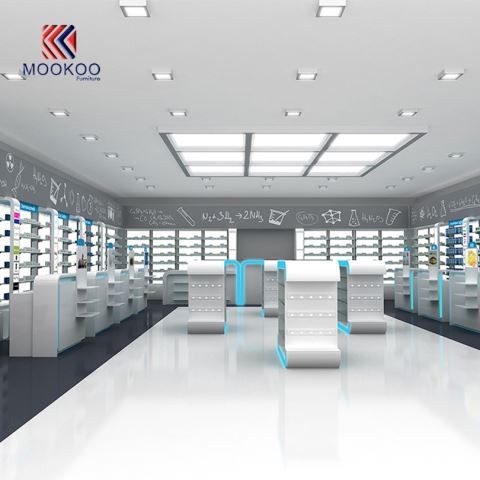 Design d'interni di alta gamma in stile Farmacia