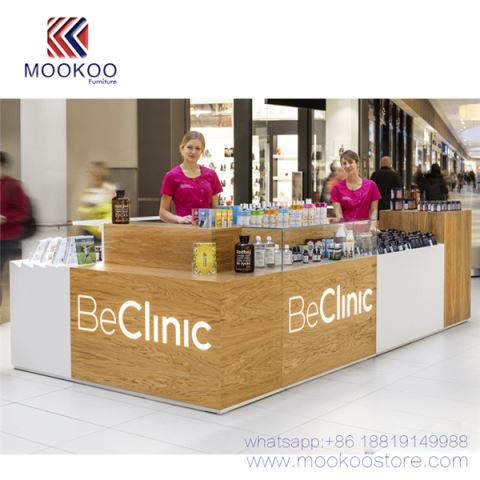 Vetrina dei prodotti per la cura della pelle